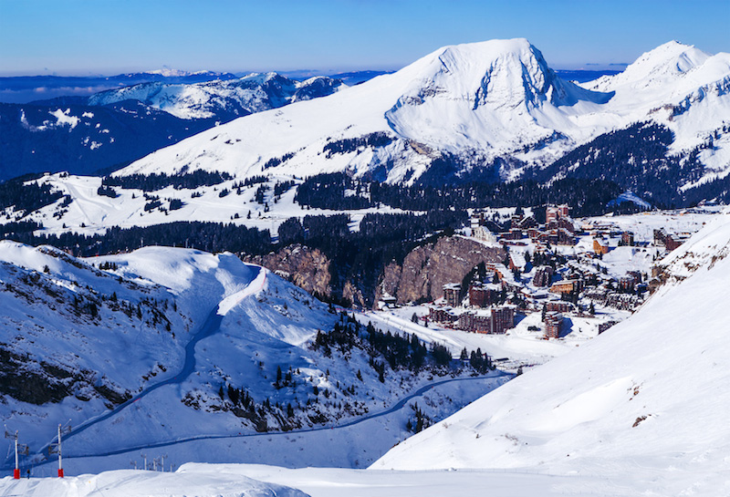 Avoriaz ski resort in the French Alps