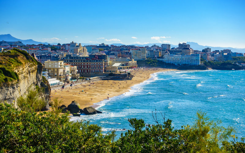 Biarritz coast