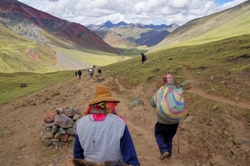 Locals in the mountains